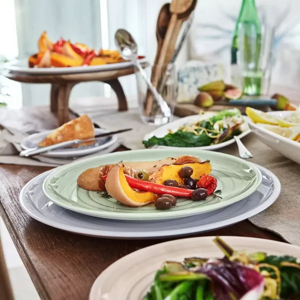 Artesano Nature Beige Buffet/Pizza Plate by Villeroy &amp; Boch - Premium Porcelain - Made in Germany - Dishwasher and Microwave Safe - 12.5 Inches