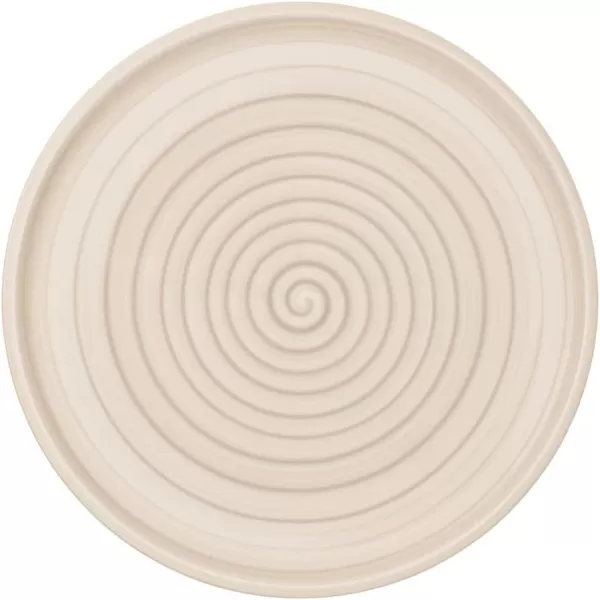 Artesano Nature Beige Buffet/Pizza Plate by Villeroy &amp; Boch - Premium Porcelain - Made in Germany - Dishwasher and Microwave Safe - 12.5 Inches