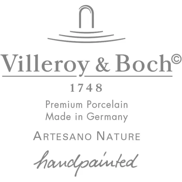 Artesano Nature Beige Buffet/Pizza Plate by Villeroy &amp; Boch - Premium Porcelain - Made in Germany - Dishwasher and Microwave Safe - 12.5 Inches