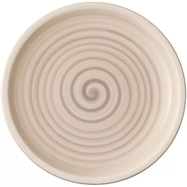Artesano Nature Beige Buffet/Pizza Plate by Villeroy &amp; Boch - Premium Porcelain - Made in Germany - Dishwasher and Microwave Safe - 12.5 Inches