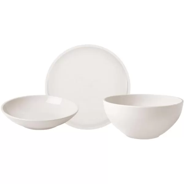 Villeroy &amp; Boch Artesano Original Set for 2 People 6-Piece Premium Porcelain Breakfast Service White Dishwasher Safe