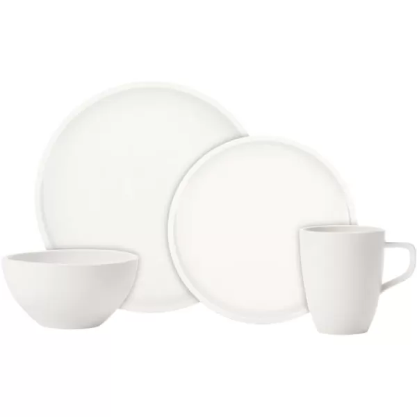 Villeroy &amp; Boch Artesano Original Set for 2 People 6-Piece Premium Porcelain Breakfast Service White Dishwasher Safe