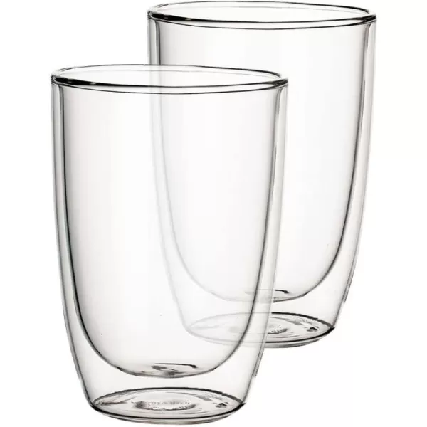 Villeroy &amp; Boch Artesano Hot &amp; Cold Beverages Cup Universal, Set of 2, 390 ml, Borosilicate Glass, Clear