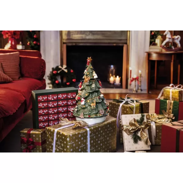 imageVilleroy ampamp Boch Christmas Memory Advent Calendar Set Including Tree 26 Pieces 43cm Red43cm