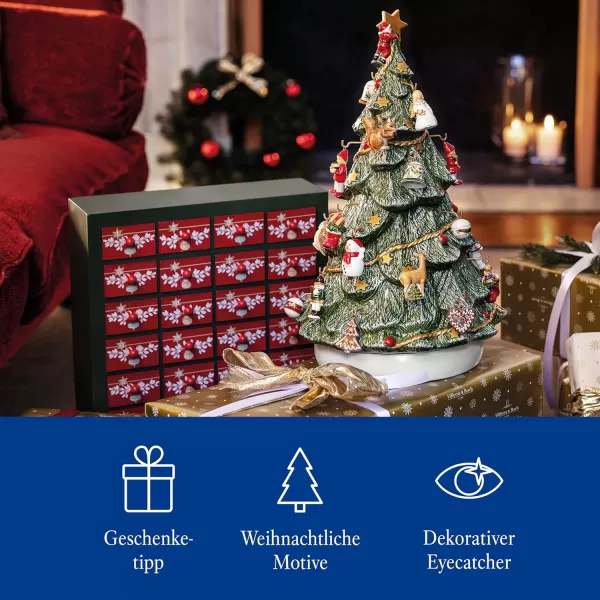 imageVilleroy ampamp Boch Christmas Memory Advent Calendar Set Including Tree 26 Pieces 43cm Red43cm