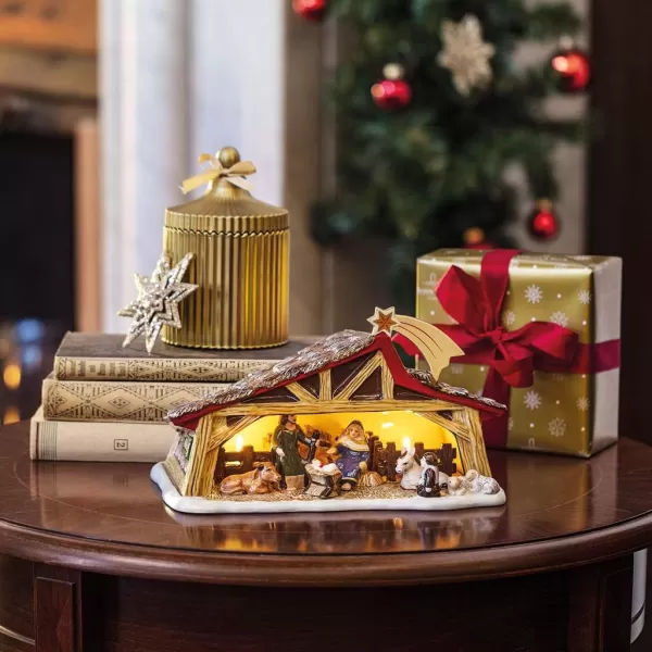 imageVilleroy ampamp Boch Christmas Memory Manger Multicolored105x625x625 in Nativity Scene