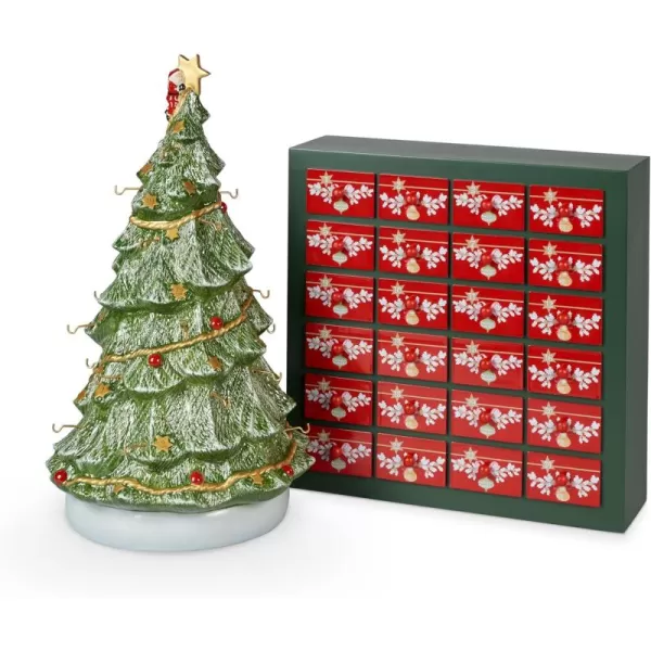 imageVilleroy ampamp Boch Christmas Memory Advent Calendar Set Including Tree 26 Pieces 43cm Red43cm