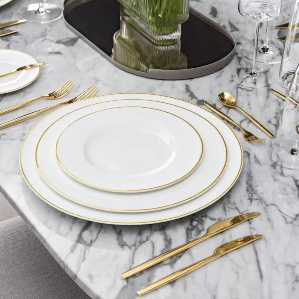 imageVilleroy ampamp Boch Signature Chteau Septfontaines Dinner Plate Diameter 275 cm WhiteGoldFine