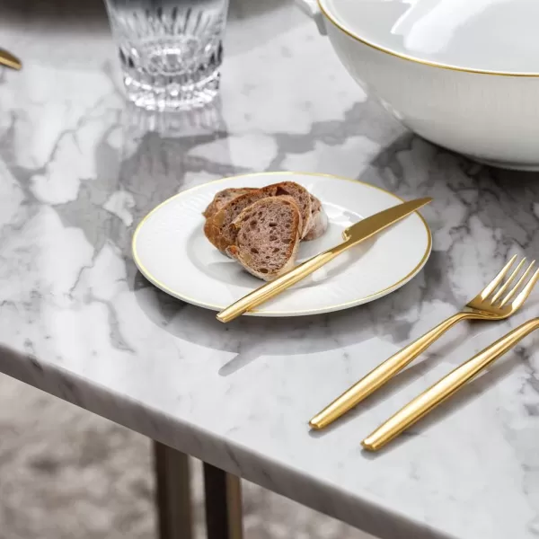 imageVilleroy ampamp Boch Signature Chteau Septfontaines Dinner Plate Diameter 275 cm WhiteGoldModern