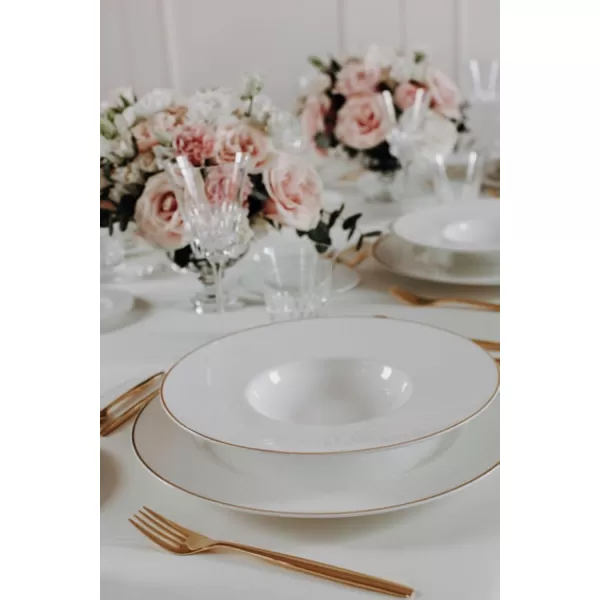 imageVilleroy ampamp Boch Signature Chteau Septfontaines Soup Plate Diameter 29 cm WhiteGold