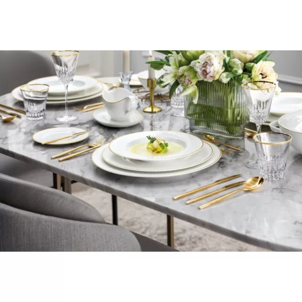 imageVilleroy ampamp Boch Signature Chteau Septfontaines Soup Plate Diameter 29 cm WhiteGold