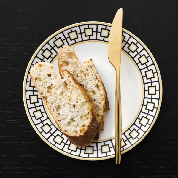 imageVilleroy ampamp Boch Signature MetroChic bread plate whiteblackgold