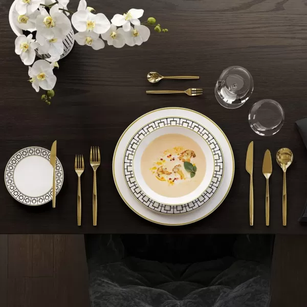 imageVilleroy ampamp Boch Signature MetroChic bread plate whiteblackgold