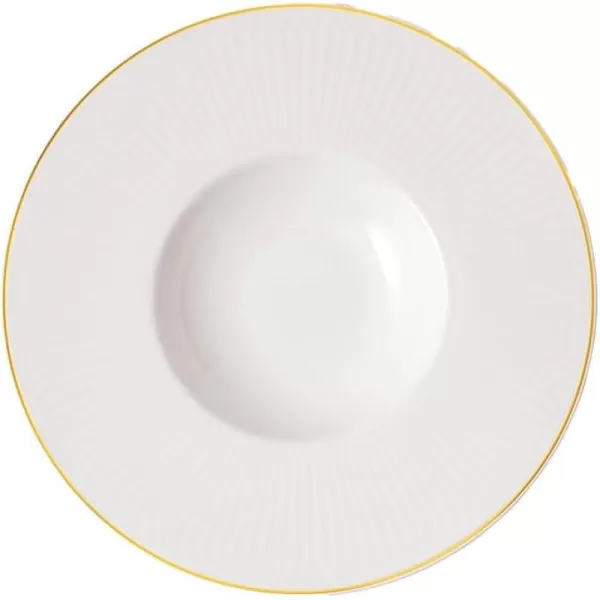 imageVilleroy ampamp Boch Signature Chteau Septfontaines Soup Plate Diameter 29 cm WhiteGold