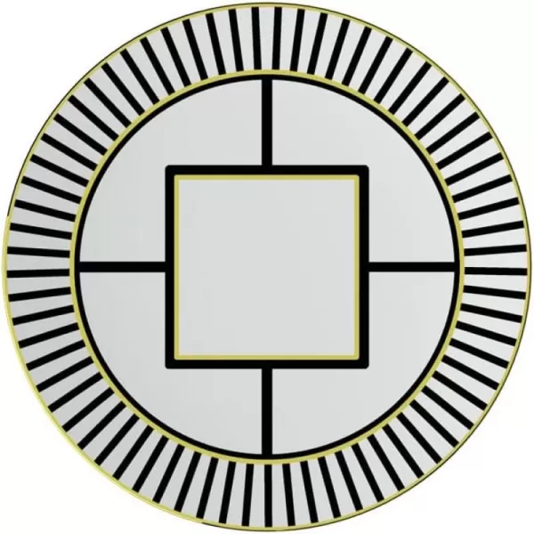 imageVilleroy ampamp Boch Signature MetroChic dessertbreakfast plate whiteblackgold