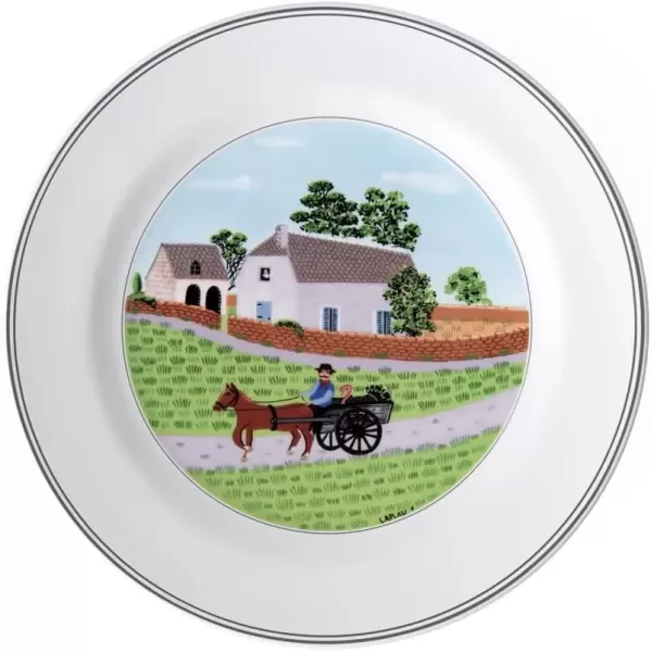 imageVilleroy ampamp Boch Design Naif Bread ampamp Butter Plate 6Boy ampamp Girl 675 in Premium Porcelain WhiteColorful105 in
