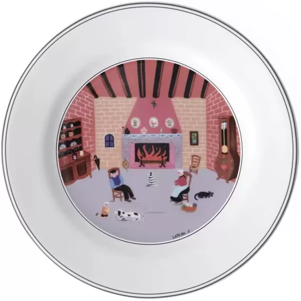 imageVilleroy ampamp Boch Design Naif Bread ampamp Butter Plate 6Boy ampamp Girl 675 in Premium Porcelain WhiteColorful825 in