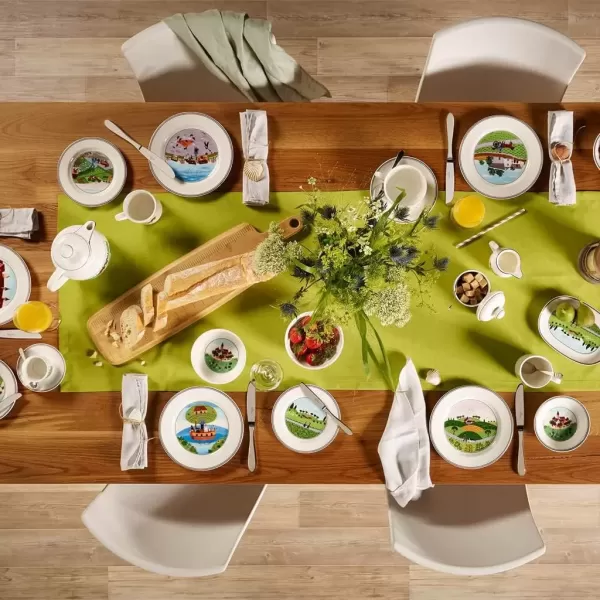 imageVilleroy ampamp Boch Design Naif Bread ampamp Butter Plate 6Boy ampamp Girl 675 in Premium Porcelain WhiteColorful825 in