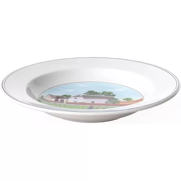 imageVilleroy ampamp Boch Design Naif Bread ampamp Butter Plate 6Boy ampamp Girl 675 in Premium Porcelain WhiteColorful9 in