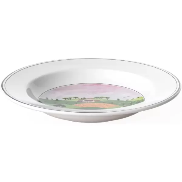 imageVilleroy ampamp Boch Design Naif Bread ampamp Butter Plate 6Boy ampamp Girl 675 in Premium Porcelain WhiteColorful9 in