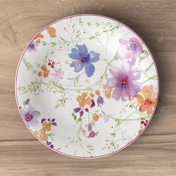 imageVilleroy ampamp Boch Mariefleur Basic Coffee Beautiful Premium Porcelain Saucer with Playful Flower Decoration Dishwasher Safe 16 cmBasic