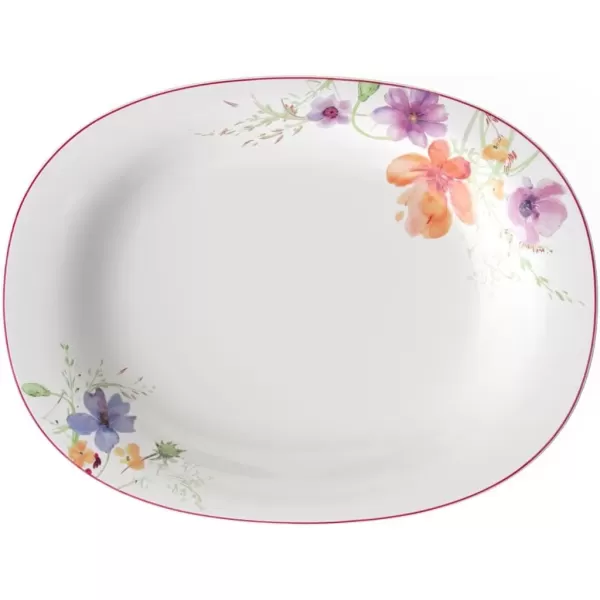 imageVilleroy ampamp Boch Mariefleur Basic Coffee Beautiful Premium Porcelain Saucer with Playful Flower Decoration Dishwasher Safe 16 cmBasic