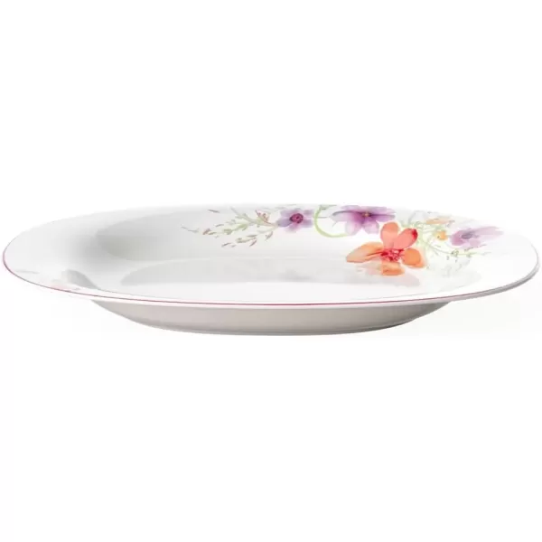 imageVilleroy ampamp Boch Mariefleur Basic Coffee Beautiful Premium Porcelain Saucer with Playful Flower Decoration Dishwasher Safe 16 cmBasic