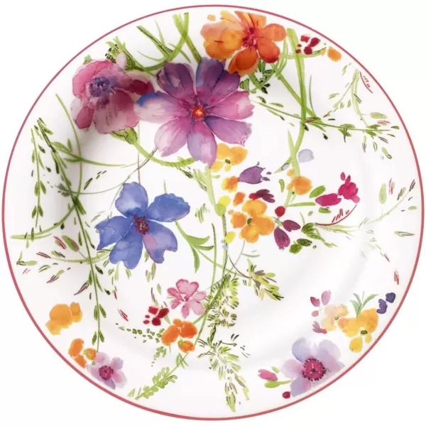 imageVilleroy ampamp Boch Mariefleur Basic Coffee Beautiful Premium Porcelain Saucer with Playful Flower Decoration Dishwasher Safe 16 cmBasic