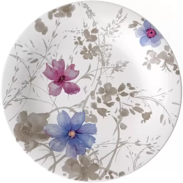imageVilleroy ampamp Boch Mariefleur Basic Coffee Beautiful Premium Porcelain Saucer with Playful Flower Decoration Dishwasher Safe 16 cmGrey White
