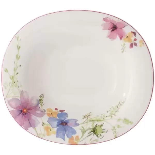 imageVilleroy ampamp Boch Mariefleur Basic Coffee Beautiful Premium Porcelain Saucer with Playful Flower Decoration Dishwasher Safe 16 cmWhiteMulticolored