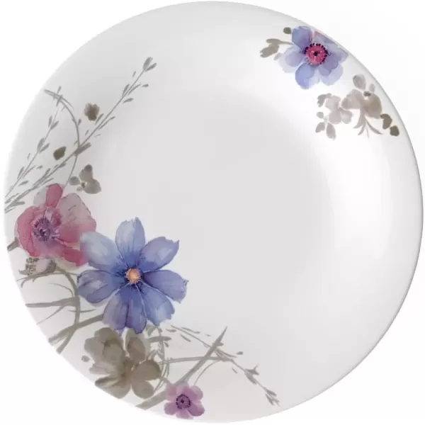 imageVilleroy ampamp Boch Mariefleur Basic Coffee Beautiful Premium Porcelain Saucer with Playful Flower Decoration Dishwasher Safe 16 cmWhiteMulticoloured