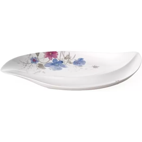 imageVilleroy ampamp Boch Mariefleur Basic Coffee Beautiful Premium Porcelain Saucer with Playful Flower Decoration Dishwasher Safe 16 cmWhiteMulticoloured