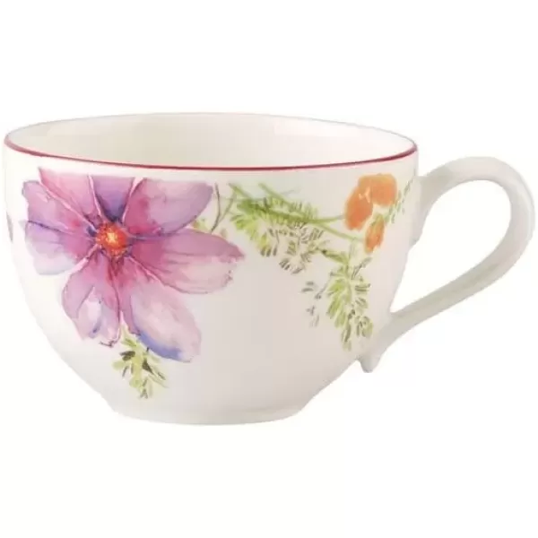 imageVilleroy ampamp Boch Mariefleur Basic Espresso Cup 275 oz Premium Porcelain WhiteMulticoloredWhiteMulticolored