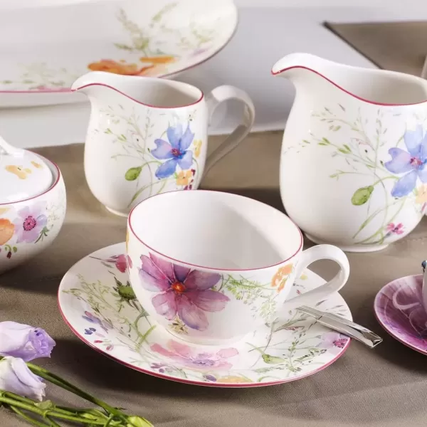 imageVilleroy ampamp Boch Mariefleur Basic Espresso Cup 275 oz Premium Porcelain WhiteMulticoloredWhiteMulticolored