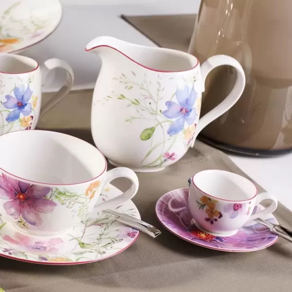 imageVilleroy ampamp Boch Mariefleur Basic Espresso Cup 275 oz Premium Porcelain WhiteMulticoloredWhiteMulticolored