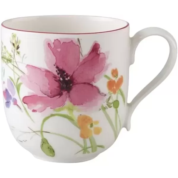 imageVilleroy ampamp Boch Mariefleur Basic Espresso Cup 275 oz Premium Porcelain WhiteMulticoloredWhiteMulticolored