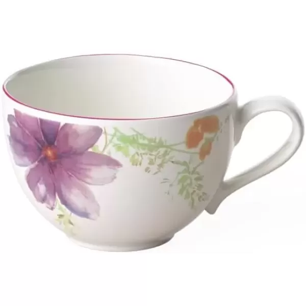 imageVilleroy ampamp Boch Mariefleur Basic Espresso Cup 275 oz Premium Porcelain WhiteMulticoloredWhiteMulticolored