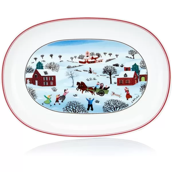 imageVilleroy ampamp Boch Naif Christmas Pickle Dish 775quot