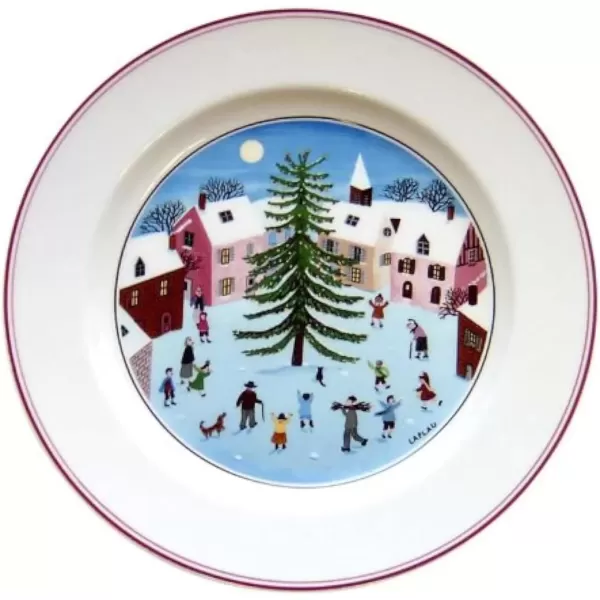 imageVilleroy ampamp Boch Naif Christmas Salad Plate 825quot