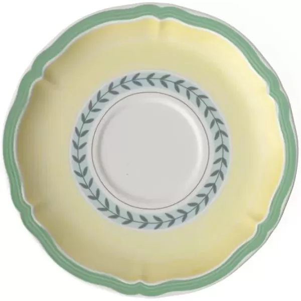 imageVilleroy ampamp Boch French Garden Fleurence BreakfastCream Soup Cup Saucer 65 in Premium Porcelain WhiteMulticolored