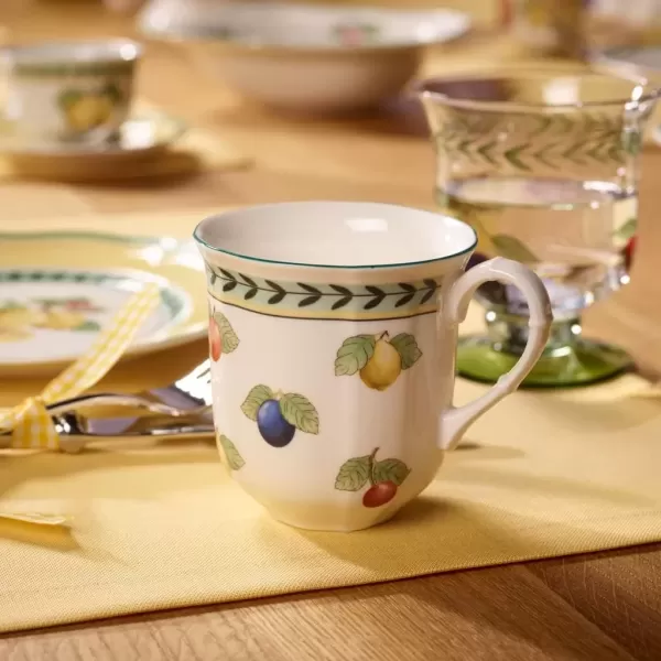 imageVilleroy ampamp Boch French Garden Fleurence Mug 10 oz Premium Porcelain WhiteMulticolored10 oz