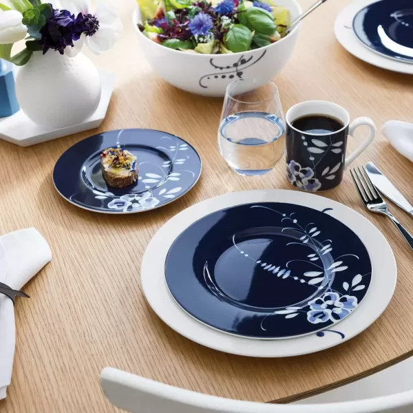 imageVilleroy ampamp Boch Old Luxembourg Brindille Bread ampamp Butter Plate 625 in Premium Porcelain Blue1 Count Pack of 2