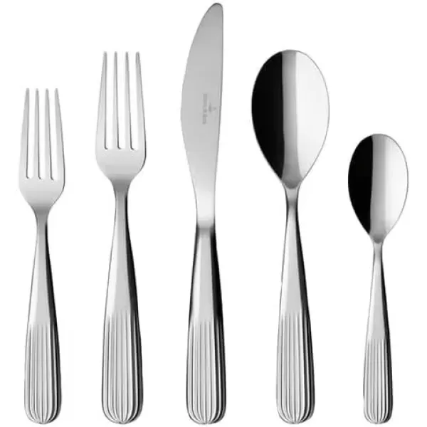 imageVilleroy ampamp Boch Rose Garden 40Piece Flatware Set Service for 8