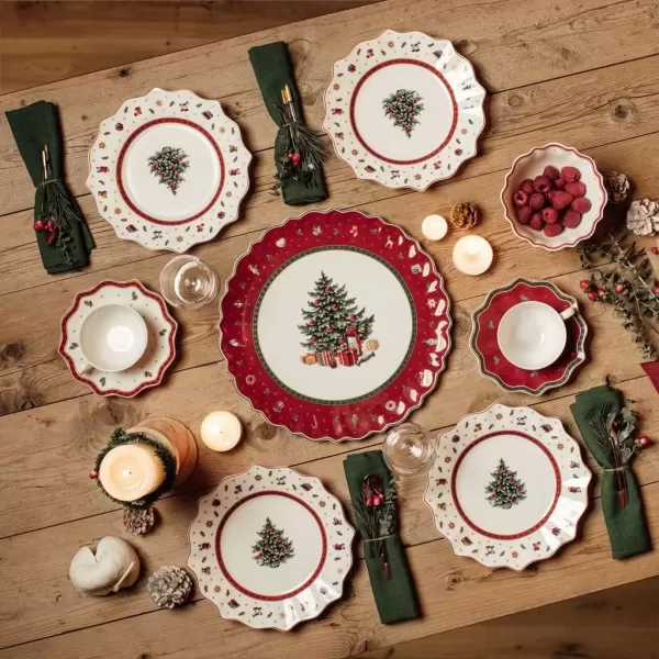 imageToys Delight Serving Platter by Villeroy ampamp Boch  Perfect for Christmas Cookies and Holiday Treats Premium Porcelain  Dishwasher Safe  175 InchesToys Delight Cake Plate
