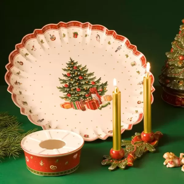 imageToys Delight Serving Platter by Villeroy ampamp Boch  Perfect for Christmas Cookies and Holiday Treats Premium Porcelain  Dishwasher Safe  175 InchesToys Delight Serving Bowl