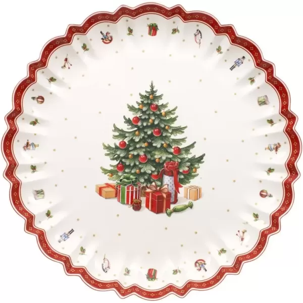 imageToys Delight Serving Platter by Villeroy ampamp Boch  Perfect for Christmas Cookies and Holiday Treats Premium Porcelain  Dishwasher Safe  175 InchesToys Delight Serving Bowl