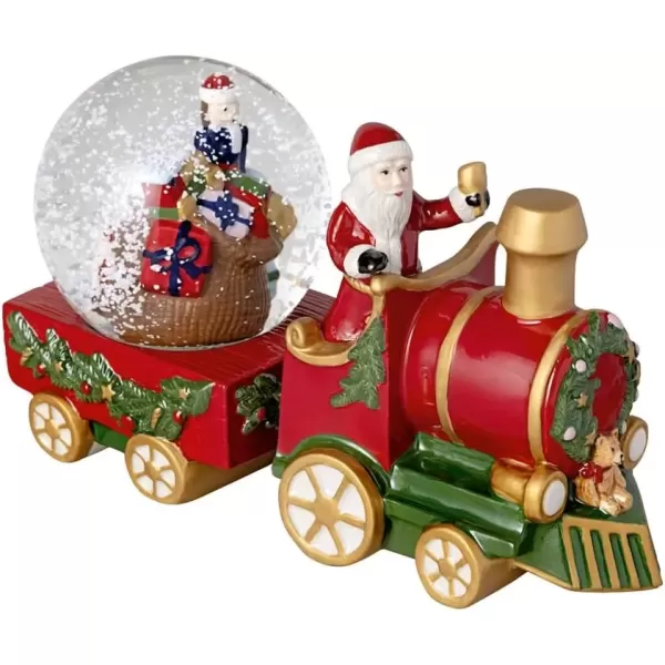 imageVilleroy ampamp Boch  Christmas Toys Large Train Snow Globe Train 875x325x5 in PorcelainGlass Multicolored