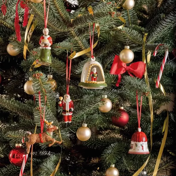 imageVilleroy ampamp Boch  Nostalgic Ornaments Ornament Set Presents 3 pcs Boots Sleigh and Present Sack in HardPaste Porcelain as Tree Decorations MulticolouredNorth Pole Express