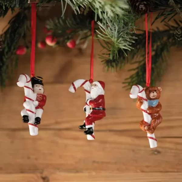 imageVilleroy ampamp Boch  Nostalgic Ornaments Ornaments Candy Cane Set of 3pcs 13 x 35 x 75cm Porcelain MultiColoured 1483316690Multi Color