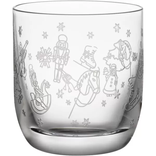 imageVilleroy ampamp Boch  Toys Delight 4Piece Schnapps Glass Set Schnapps Glass Set Shot Glasses Liqueur Glasses Drinking Glasses Set of 4 Glasses with Christmas Pattern Dishwasher Safe